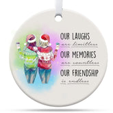 35VDragon ornamento cerámico-regalo para amiga, ideal para decorar el árbol navideño.