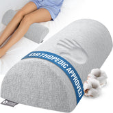 Almohada de rodilla 5 STARS UNITED para dormir de espaldas con soporte cómodo.