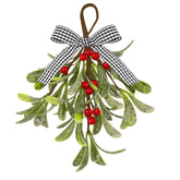 Ataseat muérdago navideño colgante para puerta, decorativo y reutilizable