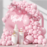 Awenztech arco de globos rosa claro para fiestas, ideal como centro fotográfico.