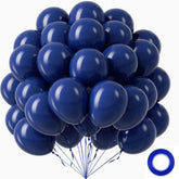 Globos awenztech azul marino 12 pulgadas, pack listo para decoración elegante.