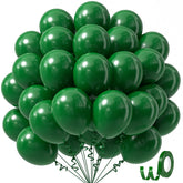 Awenztech globos verdes oscuros de 12 pulgadas, pack perfecto para decoraciones duraderas.