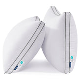 Bedsure almohadas reina con diseño diamante acolchado para soporte suave