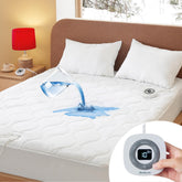 Bedsure cobertor cama calentado, superficie de algodón suave para dormir cómodo.