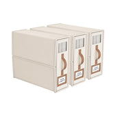 BigPonPon caja organizadora de sábanas plegable beige para ordenar y acceder fácilmente