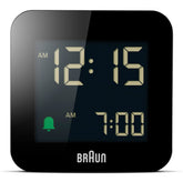 Braun despertador de viaje digital compacto, ideal para viajes.