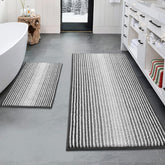 BSICPRO alfombra banio chenilla gris 20x47: absorcion rapida y tacto suave