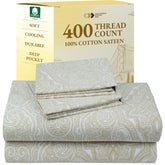 California Design Den sábanas tamaño reina paisley – diseño elegante.