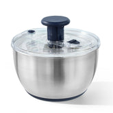 CAROTE centrífuga para ensaladas en acero inoxidable, gran capacidad para familia.