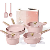 CAROTE sartén cerámica 9,5 pulgadas con antiadherente para cocinar fácilmente.