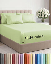 CGK Unlimited sabanas king de profundidad extra con ajuste seguro para colchones grandes.