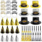 Pitos de fiesta dorados de CIEOVO para animar la celebración y capturar momentos dinámicos.