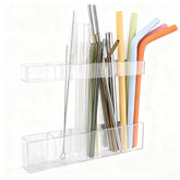 Colormz porta pajillas acrilico puerta armario: acceso inmediato a pajillas en la cocina.