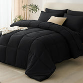 CozyLux edredón king negro: suavidad envolvente para todas las estaciones.