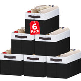 Criusia seis-pack de organizadores para closet, vistos de frente, para ordenar ropa