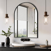 Delma espejo arco baño 20x30, vista frontal para mayor amplitud de habitación