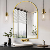 Delma Espejo Arco 24x36 frente, amplía visualmente el baño