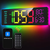 Reloj EASYERA con pantalla panorámica de 16.5 pulgadas para lectura clara.