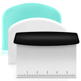 Raspador de banco Ecavria en acero inoxidable, duradero para masas y limpieza de encimeras.