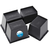 EGTTGIN elevadores de cama 6 pulgadas con base amplia para mayor estabilidad.