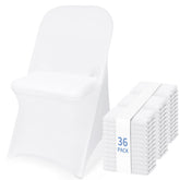 Fixwal funda para silla plegable blanca con ajuste perfecto para cenas y eventos