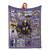 football-blanket: diseños dinámicos para fans, ideal para decoración y regalo.