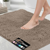 GORILLA GRIP alfombra de baño 60x24, chenille gruesa, tacto suave para los pies.