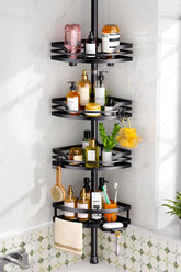 HAMITOR barra ducha tension ajuste: barra ajustable para distintas alturas, ideal en banos de alquiler