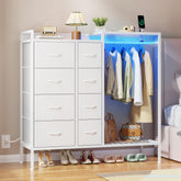 HIGDBFE cómoda con percha y estante para zapatos