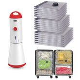 Set de Bolsas de Vacío Homoh para viaje de 18 piezas, maximizan el espacio en la maleta