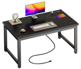 Huuger escritorio 48x24 con tomas de carga para cargar dispositivos fácilmente