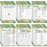 Jetec juego safari para fiesta de bebé, tarjeta de juego atractiva
