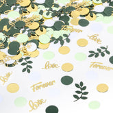 Confeti JNXCYQ con hoja de salvia para decorar la mesa con toque natural