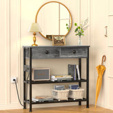 Keelian consola-entrada 32 pulgadas: superficie amplia para llaves y objetos decorativos.