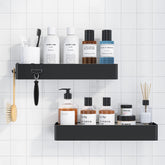 Kitsure estantes de ducha de metal con capacidad doble para gel y champú