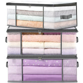 LANDNEOO bolsas almacenamiento ropa con ventana protegen del polvo y permiten ver contenido.