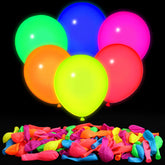 Globos Mega-L azul neón para fiestas brillantes y decoraciones