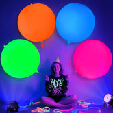 Mega-L Glow globo neon 32p rosa brillante para fiestas nocturnas