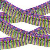 Mega-Loopolis Mega-L guirnalda de franjas metálicas para carnaval, ideal para ambientar desfiles.