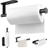 Portarrollos MGahyi para pared con adhesivo: ahorro de espacio en cocina y baño.