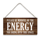 MIGUMUTU letrero de pared estilo country con frase consciente para un ambiente acogedor.