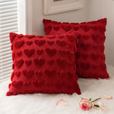 MIULEE funda-cojin valentines con corazón rojo, toque suave ideal para sala