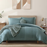 Monbix edredón tamaño rey con conjunto completo para dormir plácidamente.