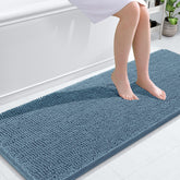 OLANLY alfombra de baño chenille 59x20, suave y acogedora para pies