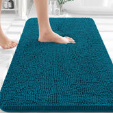 Alfombra OLANLY chenille suave 30x20 para pies cálidos al salir de la ducha