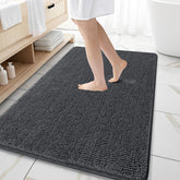 OLANLY alfombra de baño chenille suave para pies cálidos al salir de la ducha