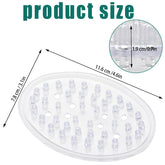 Jabonera Sankoly con drenaje y agujeros, evita la acumulación de agua en la base.