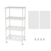 SINGAYE estante de malla de metal con 4 niveles para organización