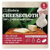 Stobeu tela para queso, empacado al vacío, lista para uso higiénico.