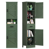 TEENFON armario baño 67 pulgadas, puertas granero y cajón para organización